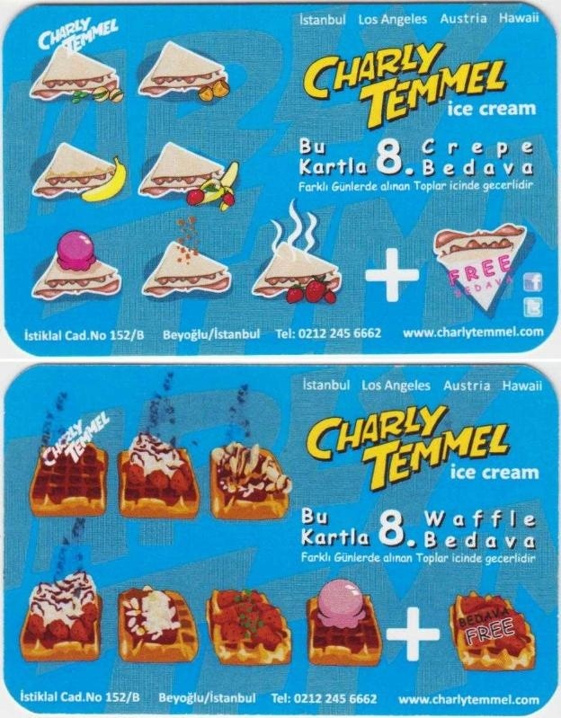 Charly Temmel Waffle Kartı. Teşhir Ürün