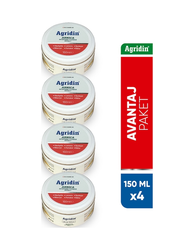 din Arnica Masaj Kremi 4 x 150 ML
