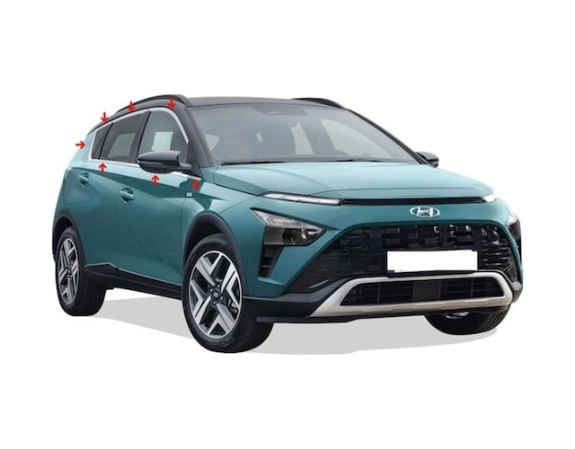 Hyundai Bayon Krom Cam Çerçevesi 14prç