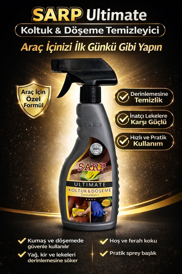 Sarp Döşeme Temizleyici Araba Koltuk Temizleme Ve Leke Çıkarıcı 500 Ml