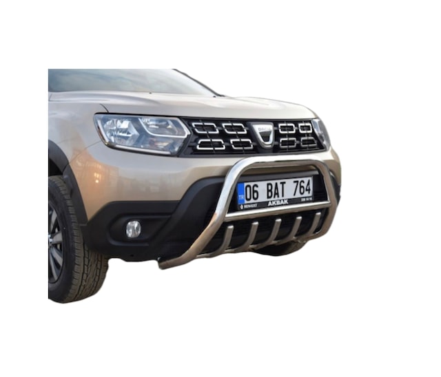 DACİA DUSTER KROM ÖN TAMPON KORUMA TÜM MODELLERLE UYUMLUDUR
