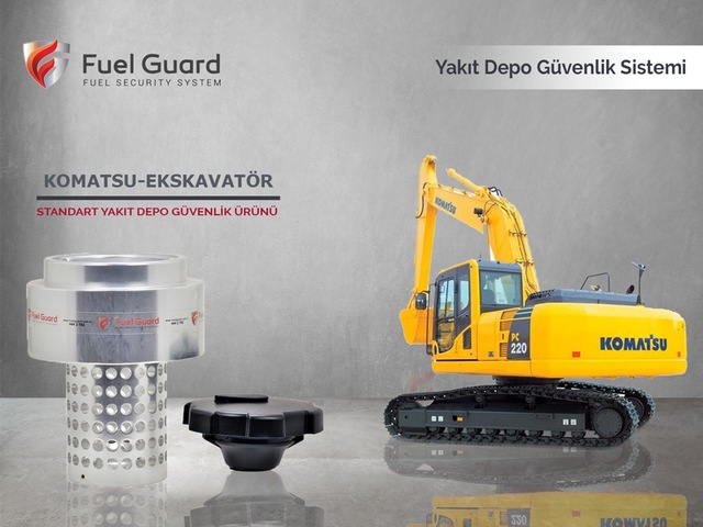 Komatsu Ekskavatör-Kepçe Yakıt Depo Koruma Cihazı