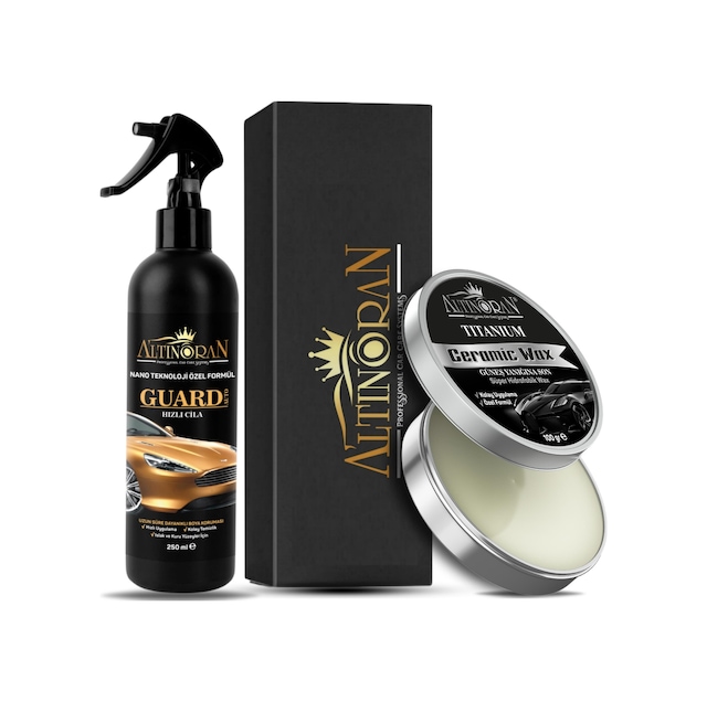 Altın Oran Titanium Seramik Katkılı Wax Krem Cila + Guard Auto
