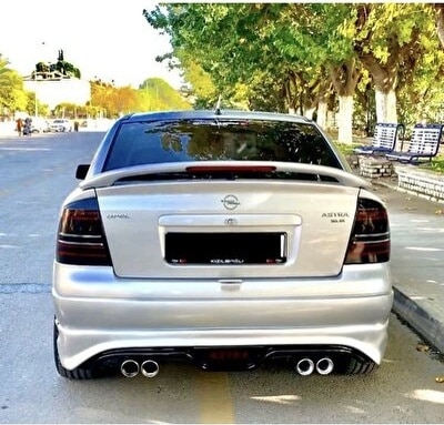 Opel Astra G Hb 1998-2009 Işıklı Spoiler-fiber-astarlı-boyasız