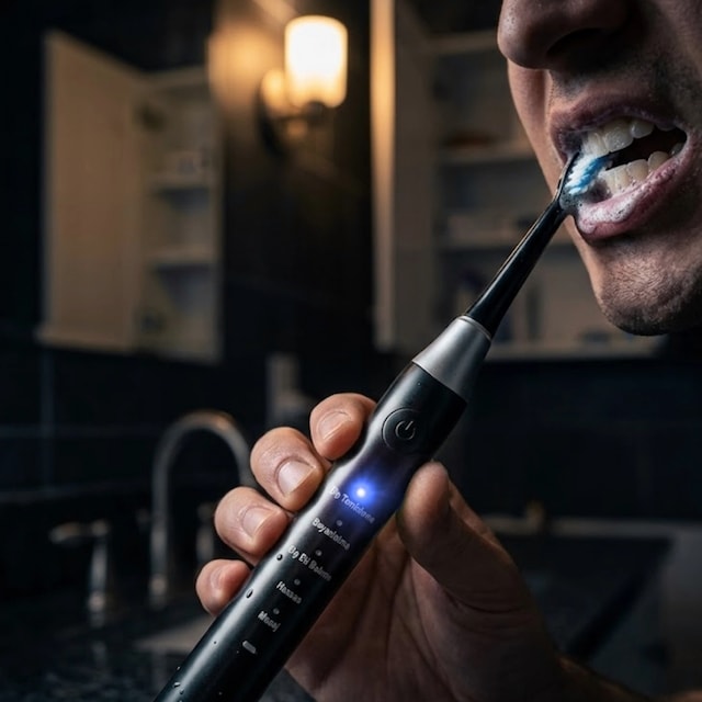 Sonic Elektrikli Diş Fırçası 5 Modlu Ipx7 Su Geçirmez 4 Yedek Başlıklı