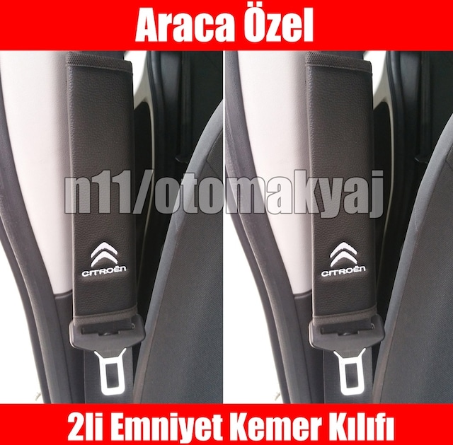 Citroen C-elysee Oto Koltuk Deri Emniyet Kemer Kılıfı