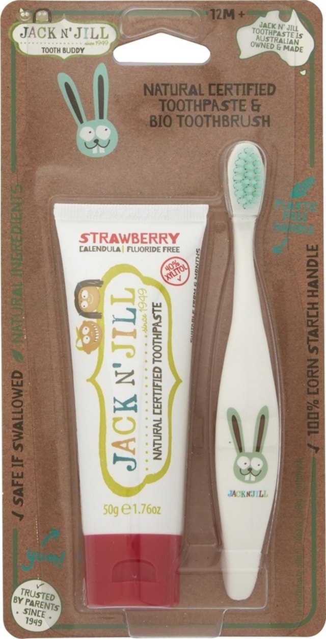 Jack N Jill Bebek/çocuk Diş Bakım Orj. Bundle Çilekli Diş Macunu + Bunny Çocuk Diş Fırçası