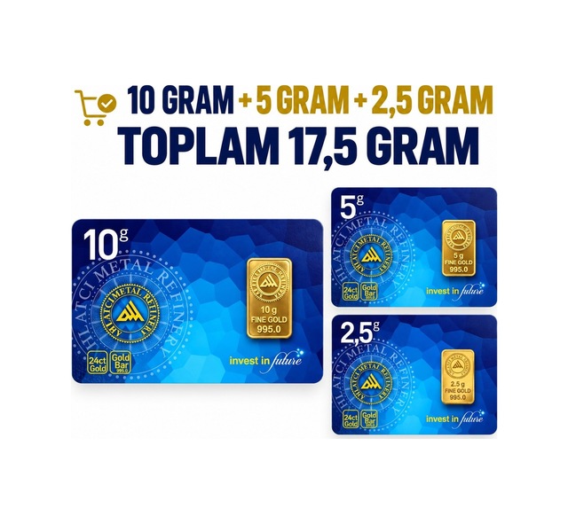 Ahlatcı Kuyumculuk 24 Ayar-17.5 Gram Külçe Altın