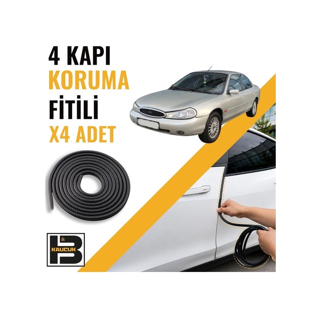 Ford Mondeo 2.nesil Kapı Koruma Fitili-4 Kapı-siyah-bm2222