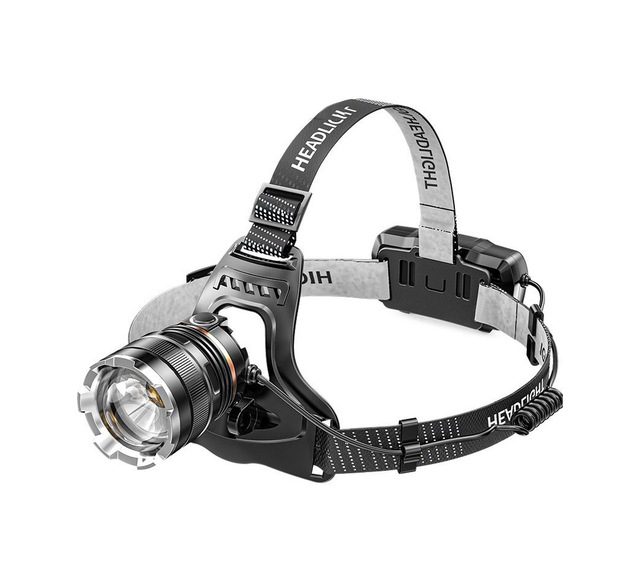 Ps-8002 Xhp50 Led Sensörlü Zoomlu Profesyonel Şarjlı Kafa Feneri Yüksek Işık Gücü, Alüminyum Gövde, Micro Usb