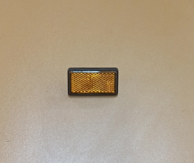 Mini Dikdörtgen Sarı Renk Reflektör 2 Adet 6 Mm Vidalı