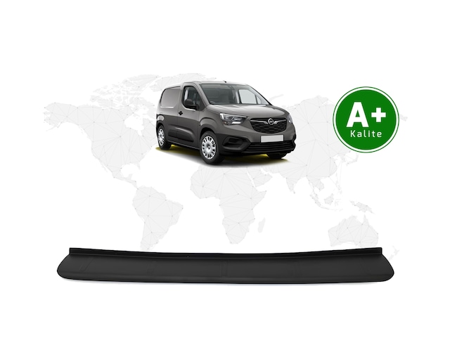 Opel Combo Panelvan Arka Tampon Eşiği Mat Siyah 2019 Model Ve Sonrası