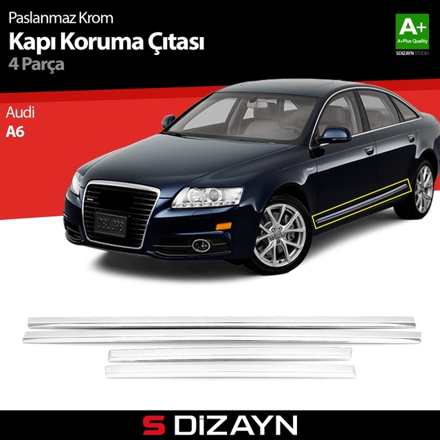 S-Dizayn Audi A6 Kapı Koruma Çıtası Krom 2012-2018