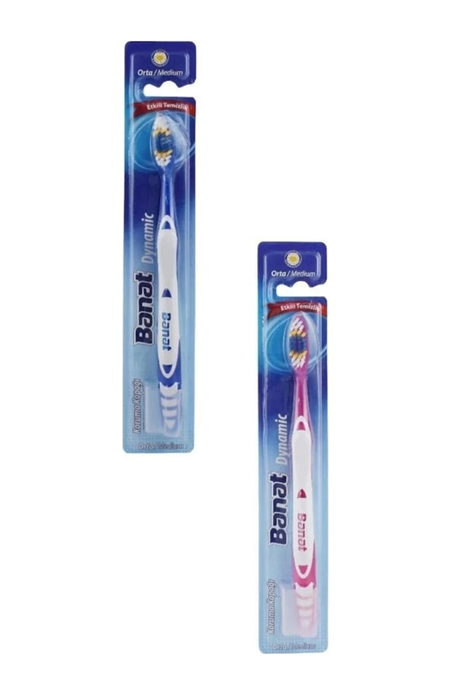 Banat Dynamic Medium Diş Fırçası 2'li