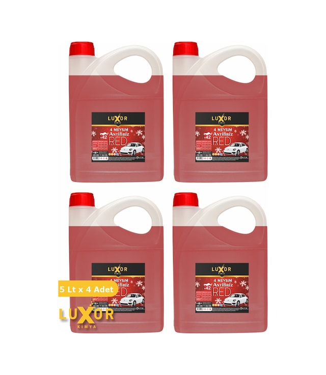 Luxor Kimya 4 Mevsim -42 Kırmızı Antifiriz 20 Lt Konsantre