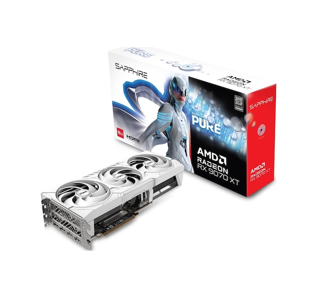 Sapphire Pure Amd Radeon Rx 9070 Xt 11348-02-20g 16gb Gddr6 Aeae2sap0008