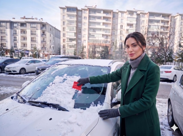 Araba Buz Kazıma Raglesi Buz Kazıyıcı Ergonomik Uzun Süre Kullanım 1 Adet Karışık