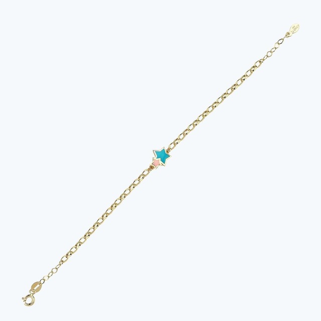 Altınbaş Altın Çocuk Yıldız Bileklik Blmk14343-24754 Renkli