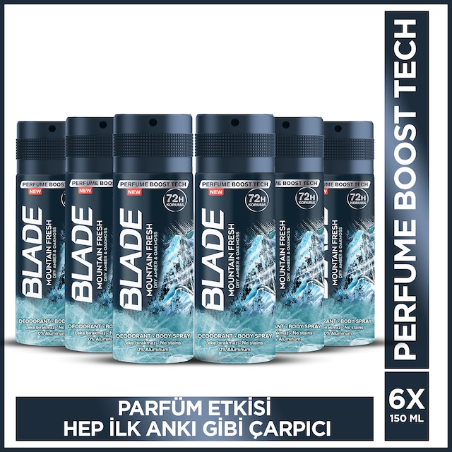 Blade Mountain Fresh Deodorant 6 x 150 ML