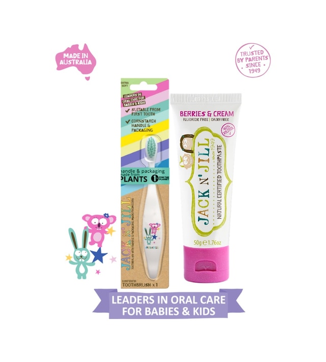 Jack N Jill Bebek/çocuk Diş Bakım Seti Bunny&koala Diş Fırçası + Orman Meyveli Diş Macunu 50g