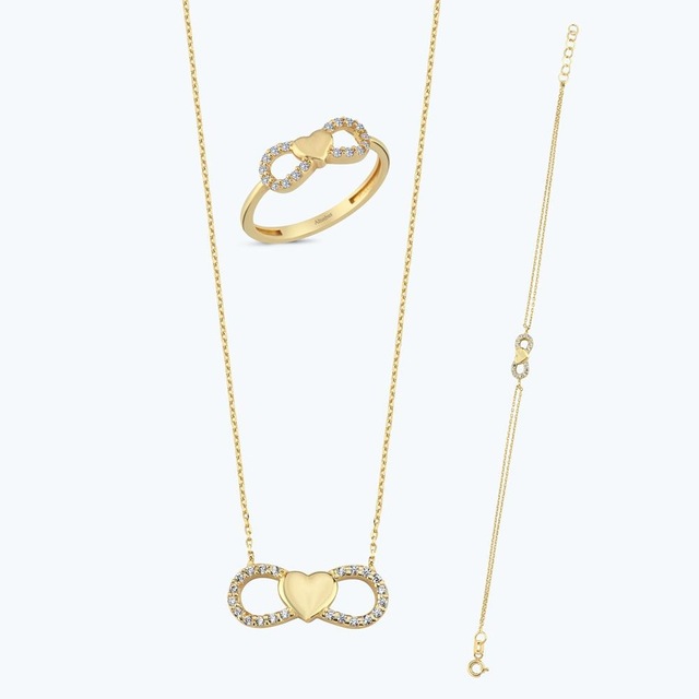 Altınbaş Altın Üçlü Sonsuzluk Set Utkuyg006-25824-set