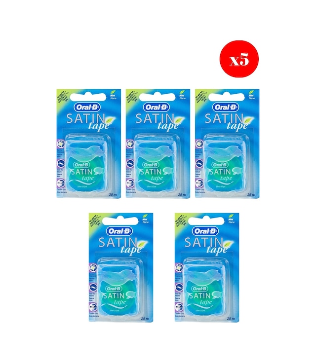 Oral B Diş İpi Satin Tape Mint 25m X5 Adet