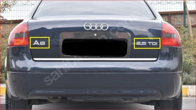 Audi A6 Ve 2.5 Tdı Krom Bagaj Yazısı Seti 2'li Paket