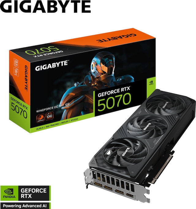 Gıgabyte Vga Geforce Rtx5070 Wındforce Oc Sff 12gb Ekran Kartı