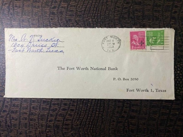 Usa Amerikan Pullu 1953 Yılında Postadan Geçmiş Varış Damgalı Boş Zarf Us Mail "give Red Cross Fund" Damgalı