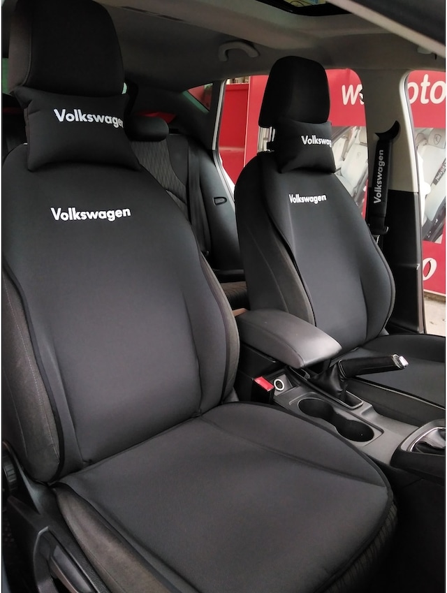 Volkswagen Nakışlı Ön Ikili Oto Koltuk Kılıfı