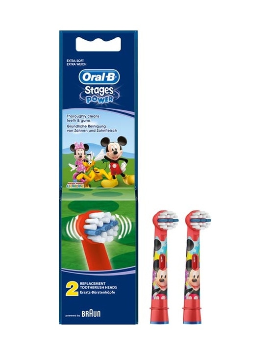 Oral-B Stages Power Mickey Mouse Elektrikli Diş Fırçası Yedek Başlığı 2'li
