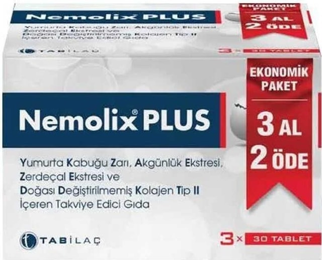 Nemolix Plus 30 Tablet - 3 Al 2 Öde