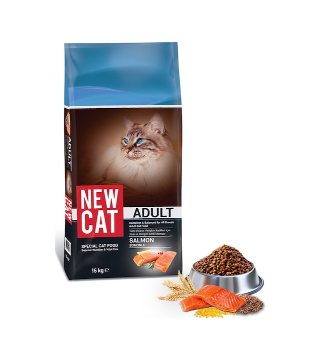 Newcat Somonlu Yetişkin Kedi Maması 15 KG