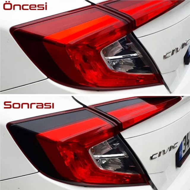 Honda Cıvıc Fc5 Stop Çerçeve Sticker-Kolay Uygulama-Uzun Ömürlü