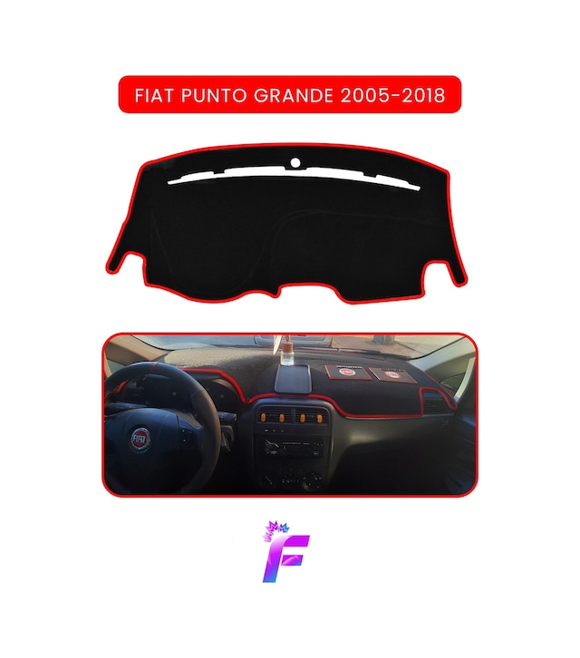 Fıat Punto Grande 2005-2018 Uyumlu Torpido Örtüsü Araca Özel Üretim Kolay Montaj Tb45 Torpido Halısı