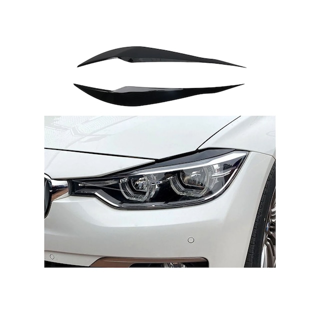 Bmw 3 Serisi F30 Far Kaşı 2012 2018 Parlak Siyah