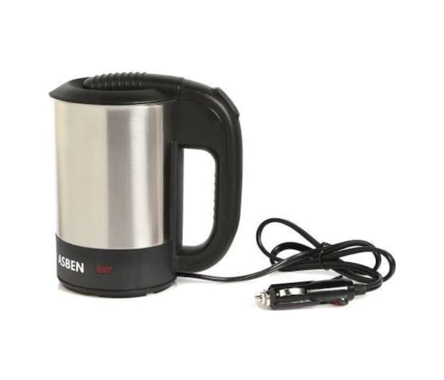 Asben 24 Volt Oto Araç Kettle Araba Su Isıtıcı Çelik Kettle