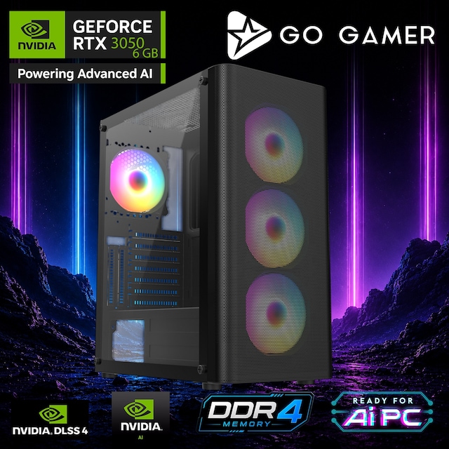 Go Gamer AE356 Ryzen 7 5700X RTX 3050 16GB RAM 512GB SSD