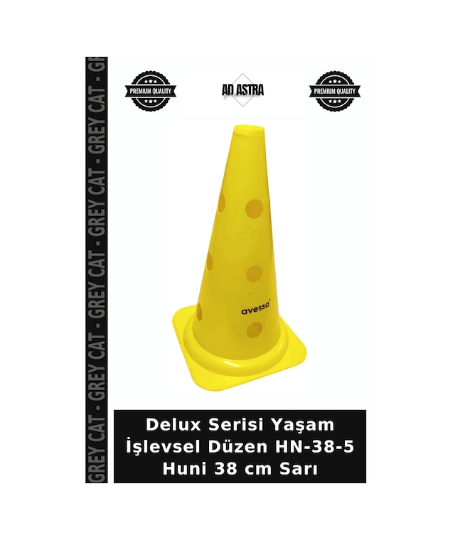 Delux Serisi Yaşam İşlevsel Düzen Hn-38-5 Huni 38 Cm Sarı