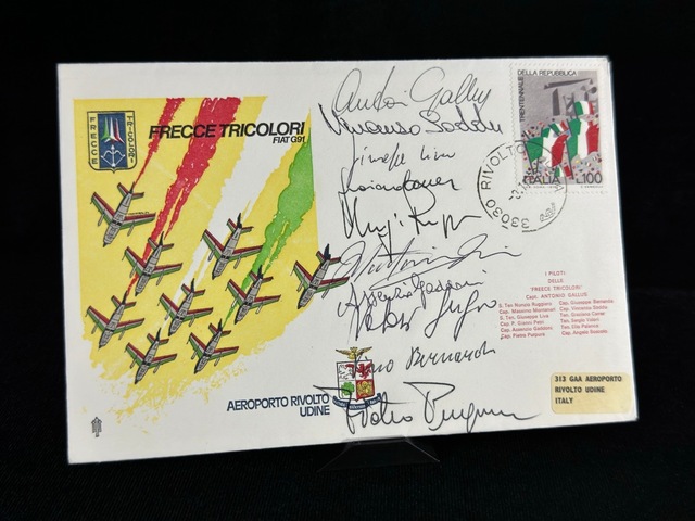 İtalyan Hava Kuvvetleri 1976 Italy - Frecce Tricolori - Limited Islak İmzalı