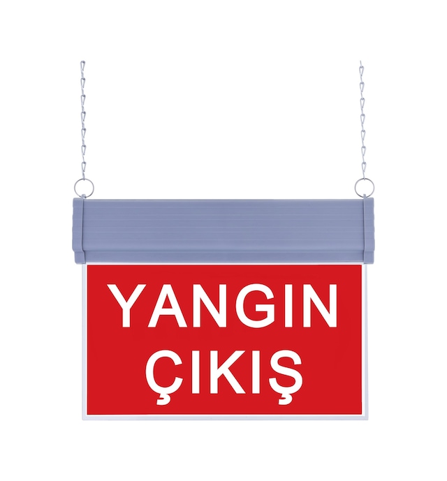 Sg051-d4 Çift Yönlü Acil Yönlendirme Armatürü Zincirli Yangın Çıkış 42621