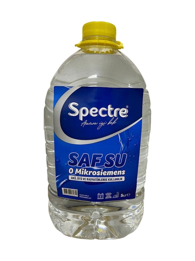 Distile Saf Su 5 Litre Ütü-akü-antifriz Tamamlama Suyu Spectre Distile Saf Su 5 Litre N11.854