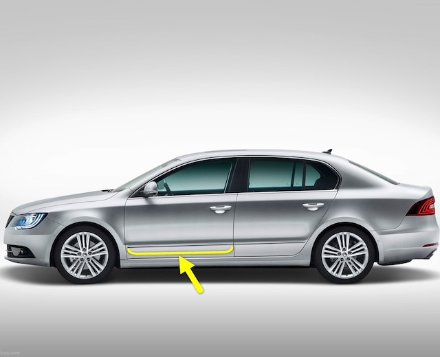 Skoda Superb MK2 2014-2015 Sol Ön Kapı Krom Çıtası 3T0853515