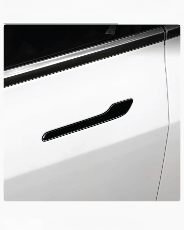 Tesla Model Y Legacy / Model 3 Dış Kapı Açma Kolu Parlak Siyah Kaplama