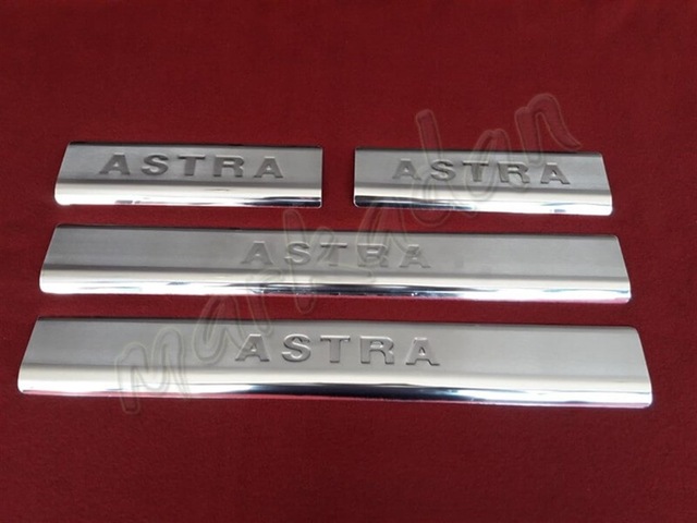 Db Chrome Opel Astra H Krom Kapı Eşiği 2004-2013 4 Parça P.Çelik