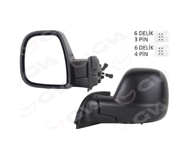 Dış - 392 - Dikiz Aynası Sol Partner-berlıngo 12-18 Elektrikli Desenli Rezistanslı Otomatik - Spt-gld - Açma Kapama