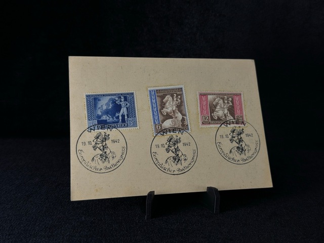 Antiye 6 Pf. H Tler Pullu Almanya 1942 Europaischer Postkongress Wien 1942 Tam Seri Özel Gün Damgalı Teşhir Ürün