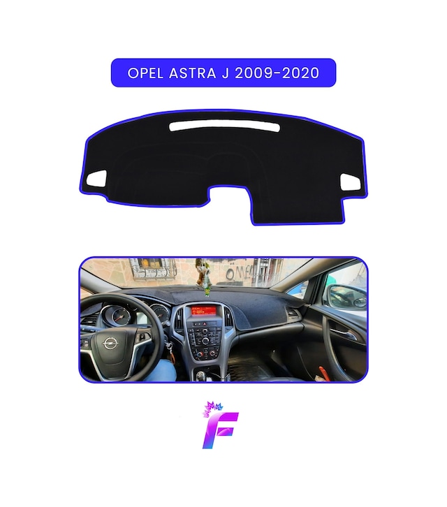 Opel Astra J 2009-2020 Uyumlu Torpido Örtüsü Araca Özel Üretim Kolay Montaj Kaymaz Te17 Torpido Halısı