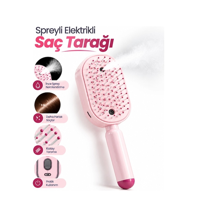 Şarjlı Elektrikli Saç Tarağı