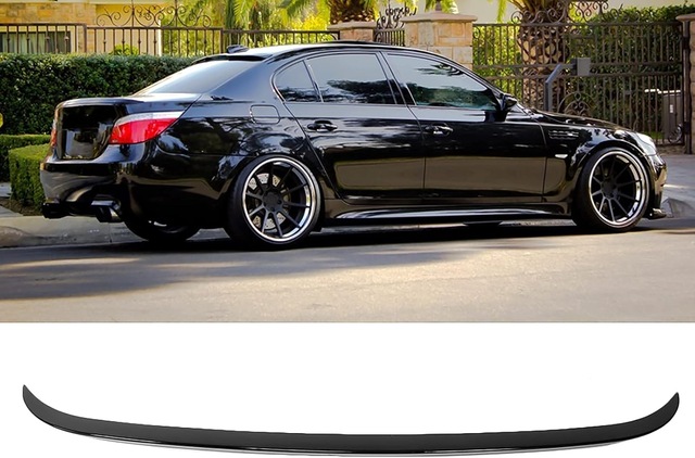 Bmw E60 5.seri 2005-2006 Plastik Parlak Siyah M5 İnce Spoiler